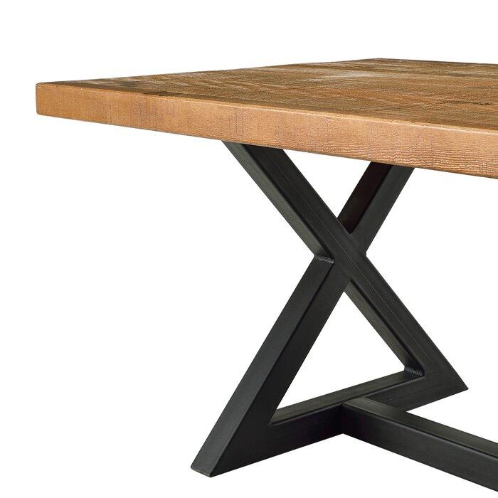 Solid Wooden & Iron Center Coffee Table for Home (Black) - Furnishiaa -  -